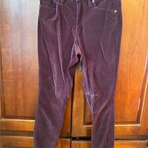 Universal Thread Women's Velour stretchy Pants in Plum